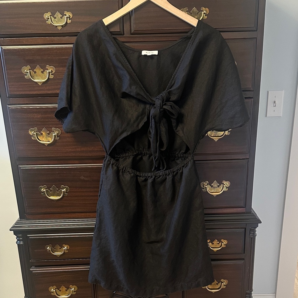 VETTA reversible Linen dress, XS